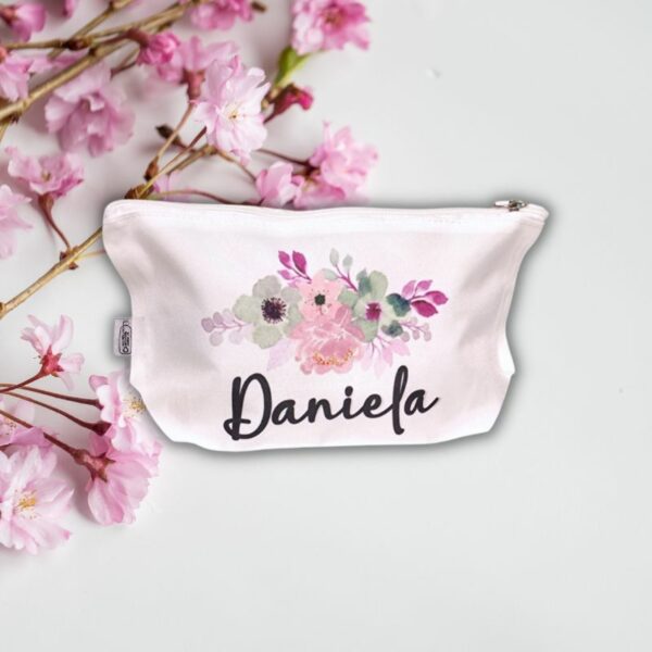 Neceser personalizado de flores