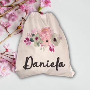 Mochila personalizada de flores