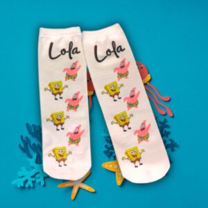 Calcetines de Bob Esponja y Patricio