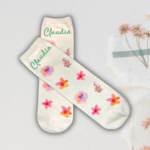 Calcetines de flores
