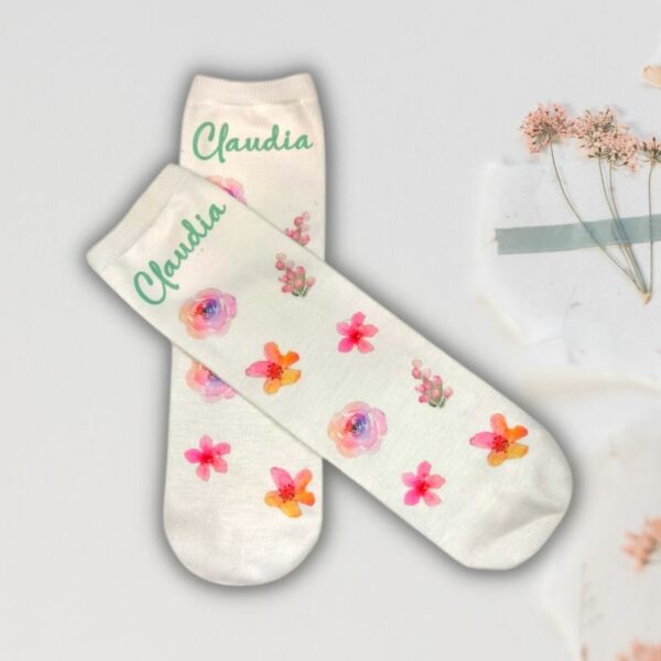 Calcetines de flores