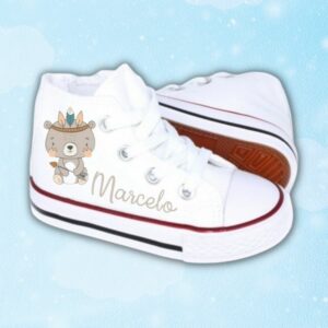 Zapatillas personalizadas del osito indio