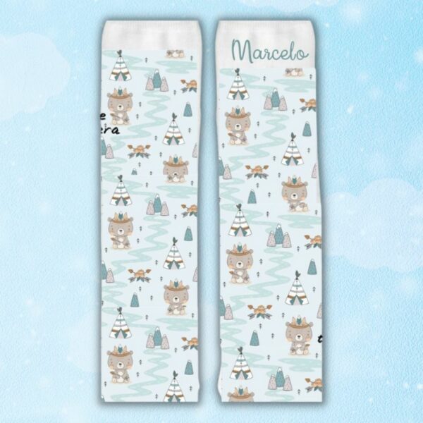 Calcetines personalizado del osito indio
