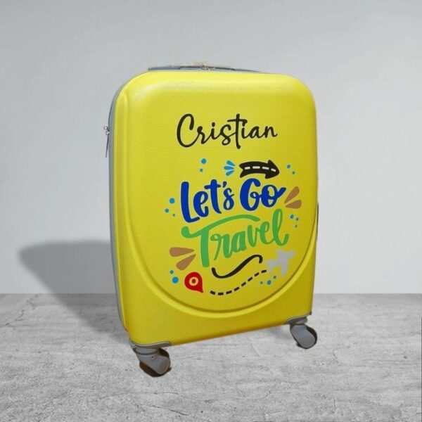 Maleta de viaje personalizadas "Lets go travel"