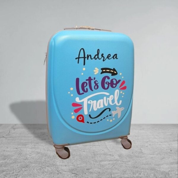 Maleta de viaje personalizadas "Lets go travel" - Imagen 2