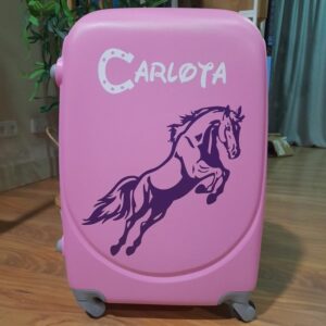 Maleta de viaje diseño caballo saltando